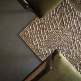 Nedumthoonu Beige Sisal 6x9 feet Rectangle Rug - I MEAN DESIGN