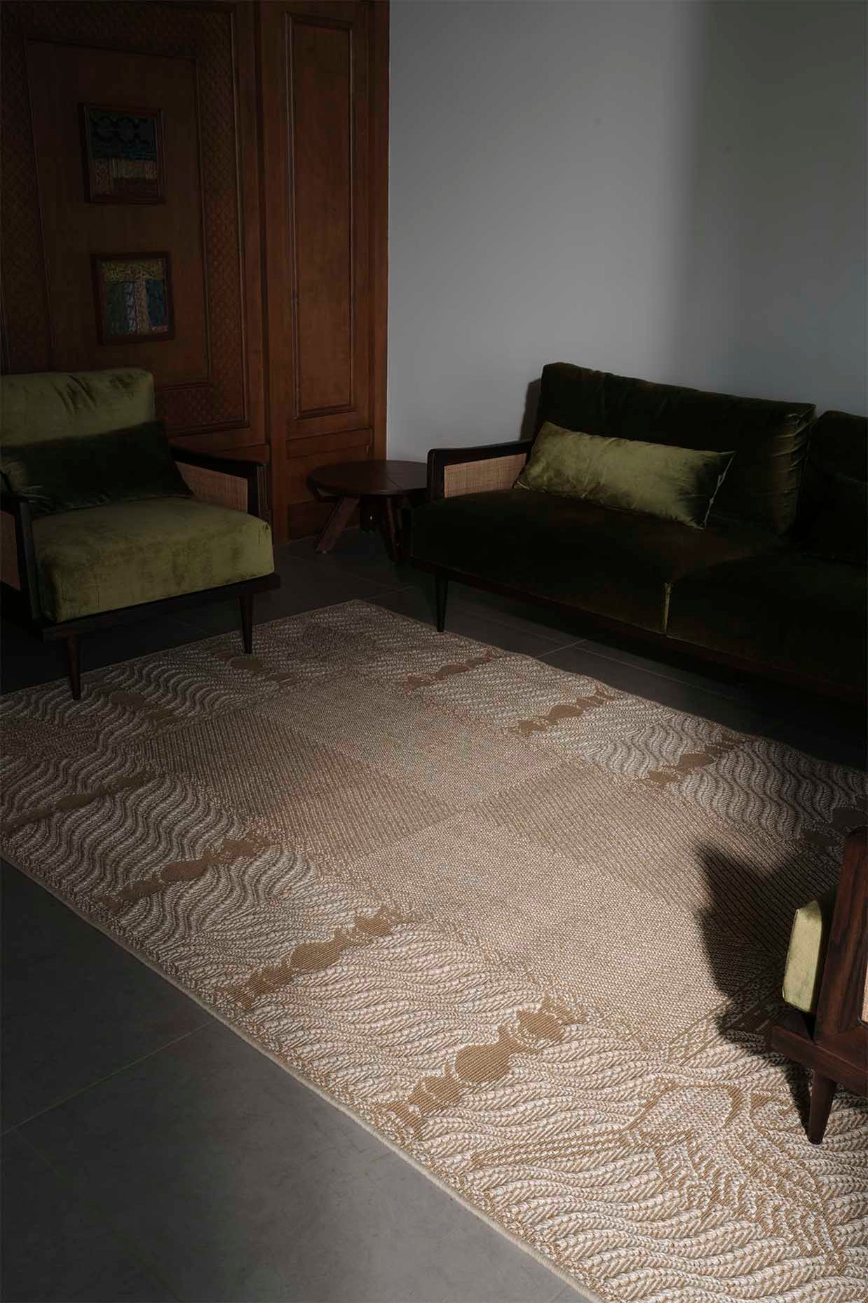 Nedumthoonu Beige Sisal 6x9 feet Rectangle Rug - I MEAN DESIGN