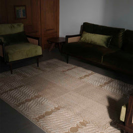 Nedumthoonu Beige Sisal 6x9 feet Rectangle Rug - I MEAN DESIGN