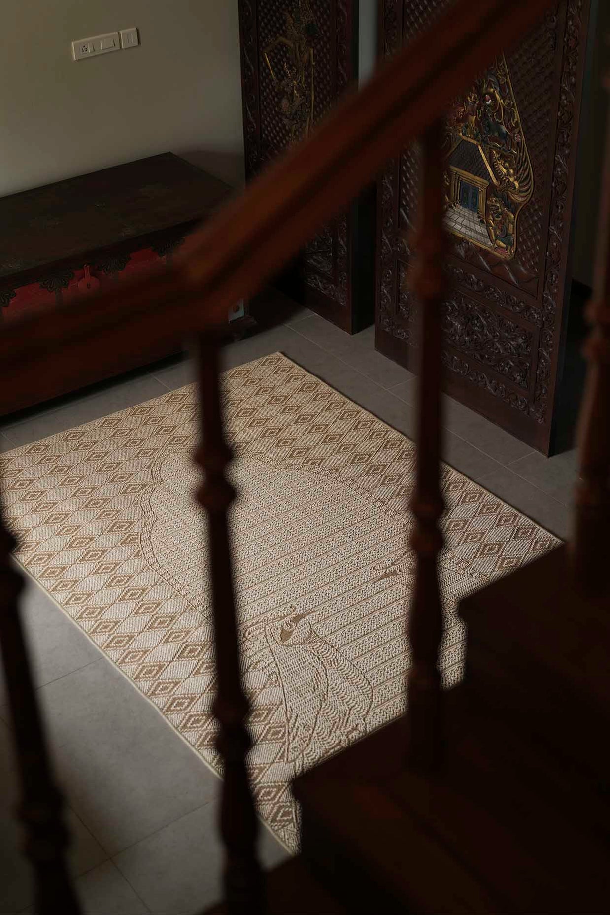 Kaavalkar Beige Sisal 6x9 feet Rectangle Rug - I MEAN DESIGN