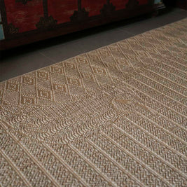 Kaavalkar Beige Sisal 6x9 feet Rectangle Rug - I MEAN DESIGN
