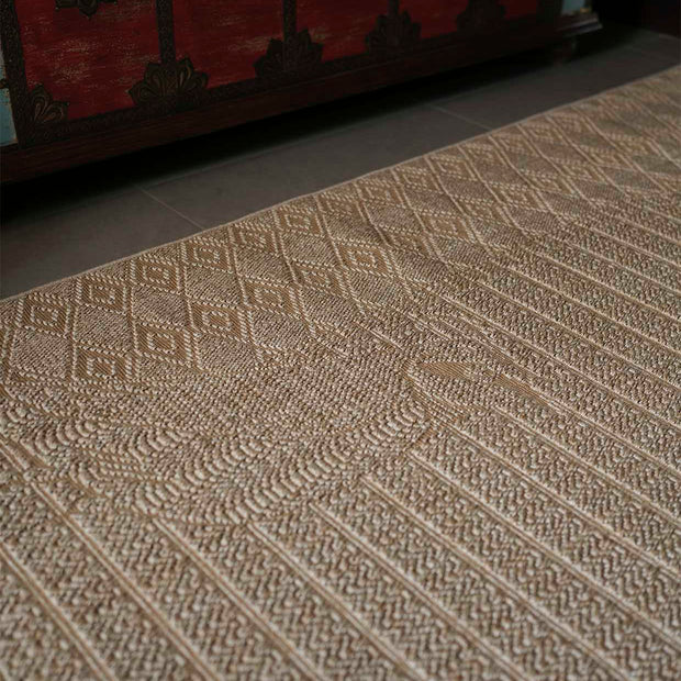 Kaavalkar Beige Sisal 6x9 feet Rectangle Rug - I MEAN DESIGN