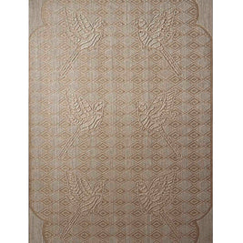 Muttam Beige Sisal 6x9 feet Rectangle Rug - I MEAN DESIGN