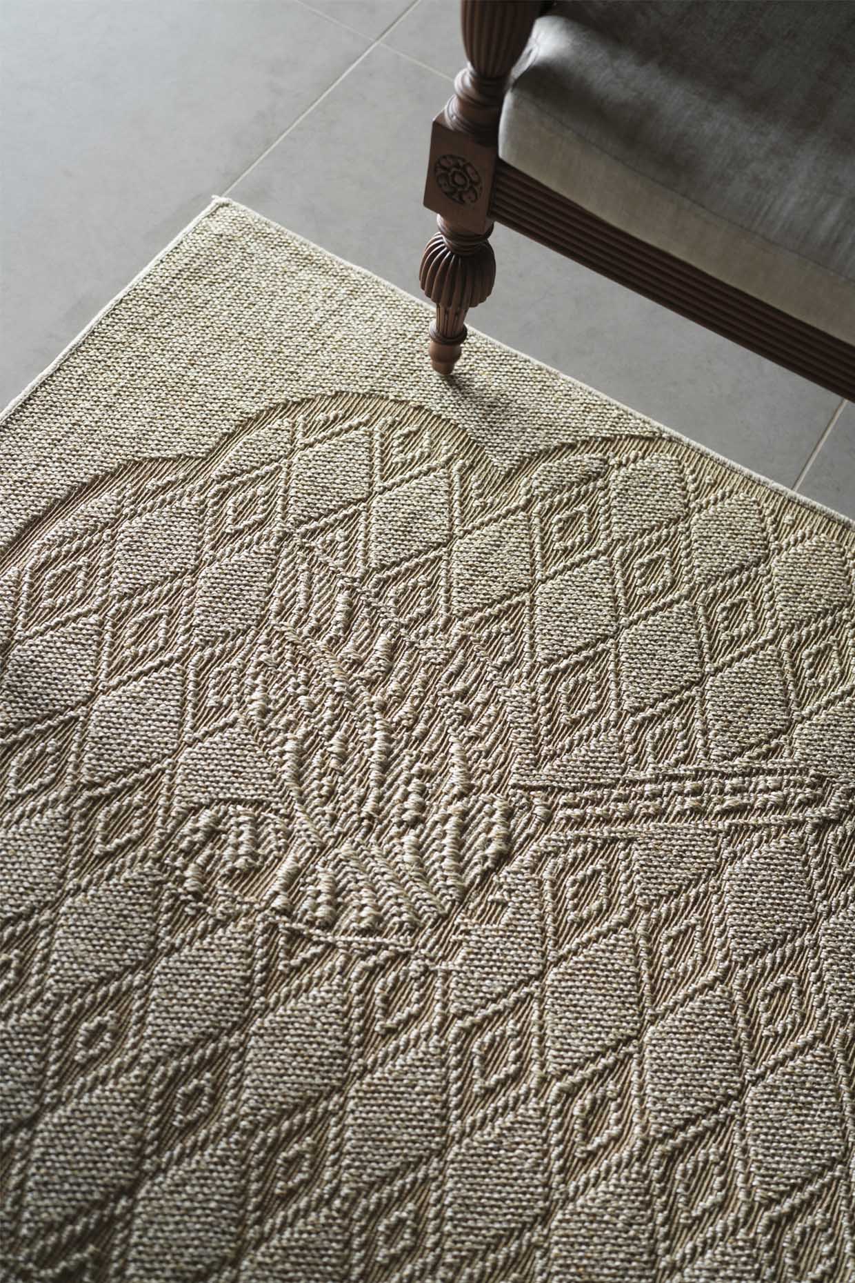 Muttam Beige Sisal 6x9 feet Rectangle Rug - I MEAN DESIGN