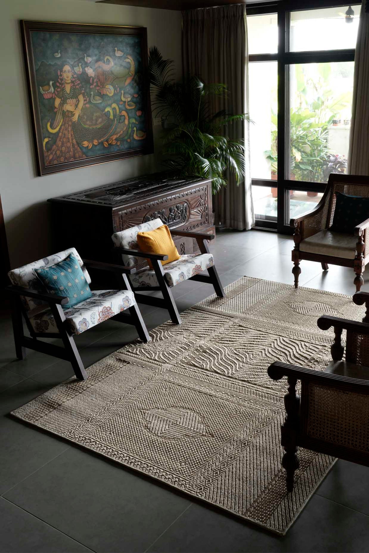 Kilivaathil Beige Sisal 6x9 feet Rectangle Rug - I MEAN DESIGN