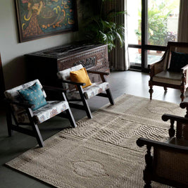 Kilivaathil Beige Sisal 6x9 feet Rectangle Rug - I MEAN DESIGN