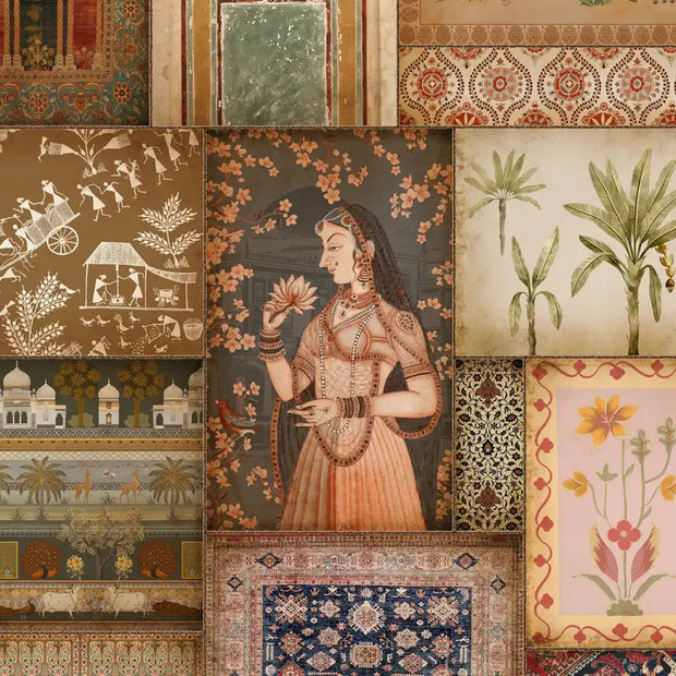 Kahani, Indian Art Theme Wallpaper, Customised