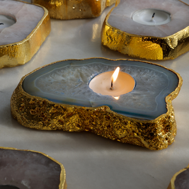 Semi Precious Tea Light Holder