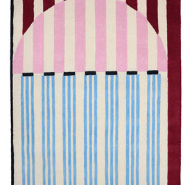 Lina Multicolour Wool 6.6x4.6 feet Irregular Rug - I MEAN DESIGN