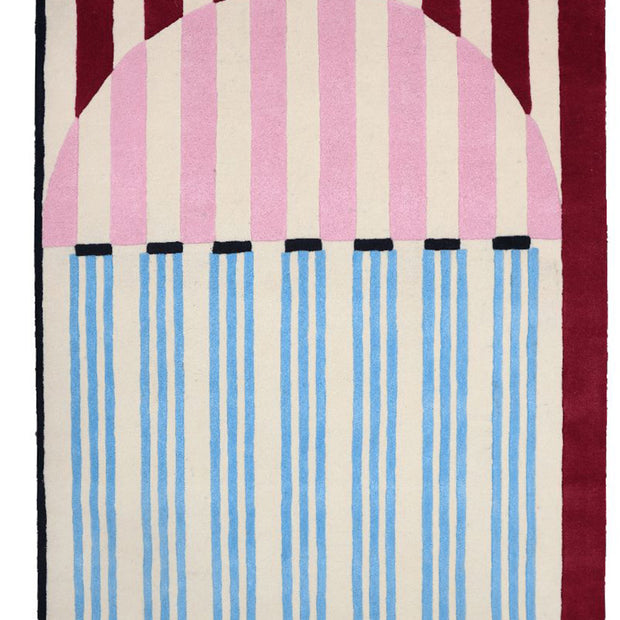 Lina Multicolour Wool 6.6x4.6 feet Irregular Rug - I MEAN DESIGN