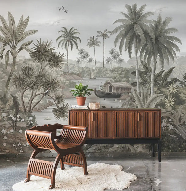 Malabar Kerela Themed Wallpaper, Customised