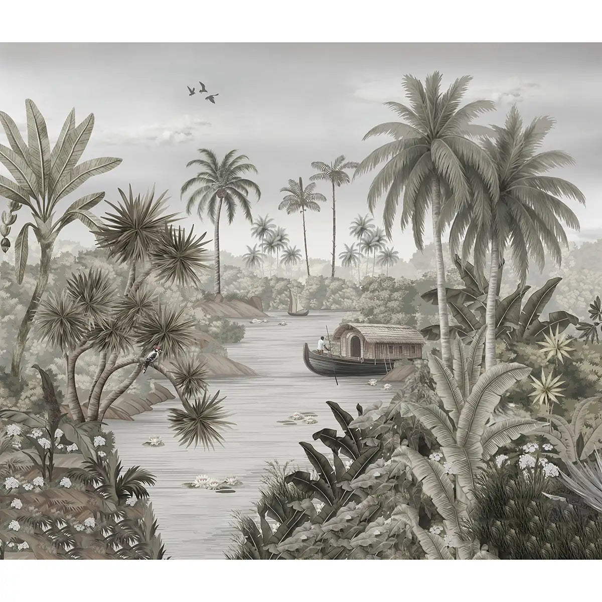 Malabar Kerela Themed Wallpaper, Customised