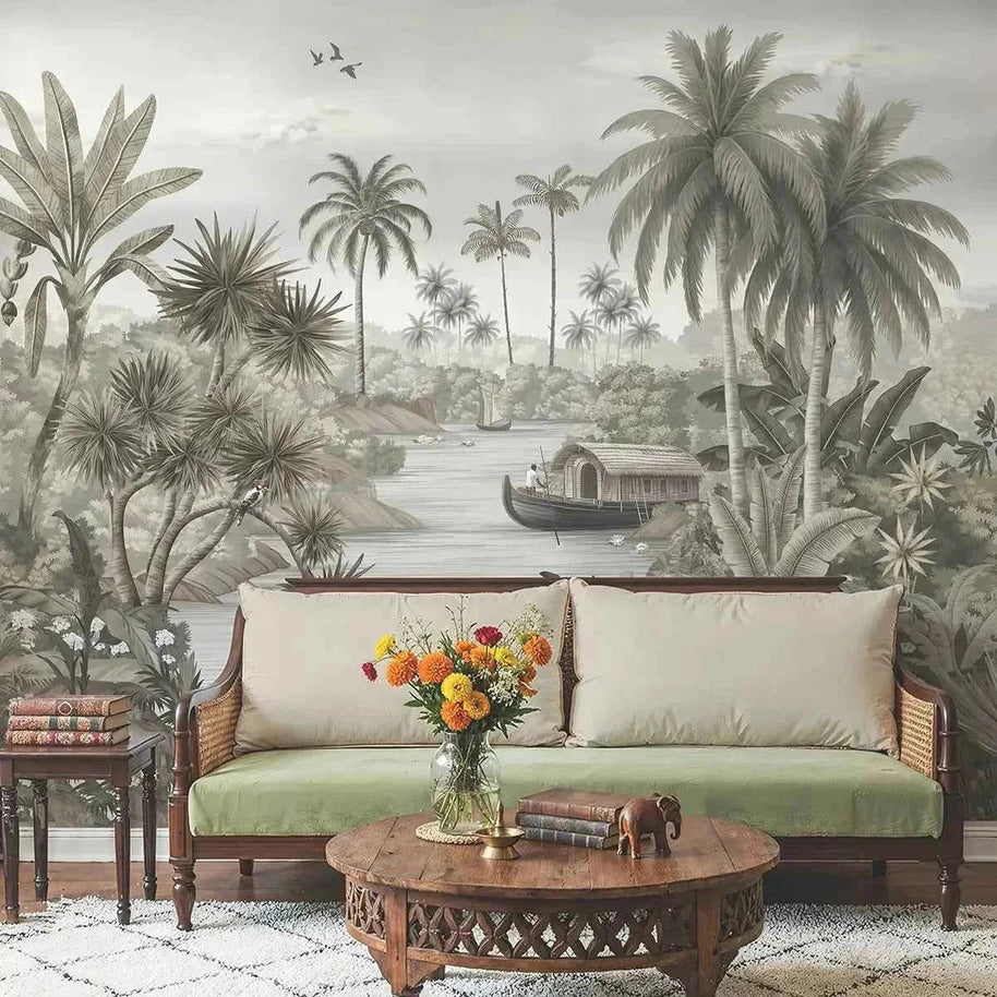 Malabar Kerela Themed Wallpaper, Customised