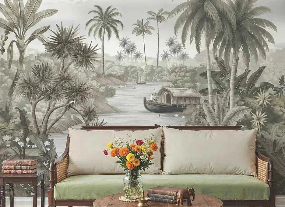 Malabar Kerela Themed Wallpaper, Customised