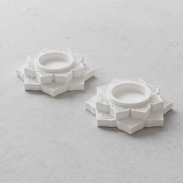 Mandala tea light candle holders