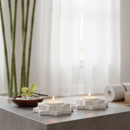 Mandala tea light candle holders