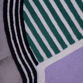 Mirra Multicolour Wool 4.3x7.2 feet Irregular Rug - I MEAN DESIGN