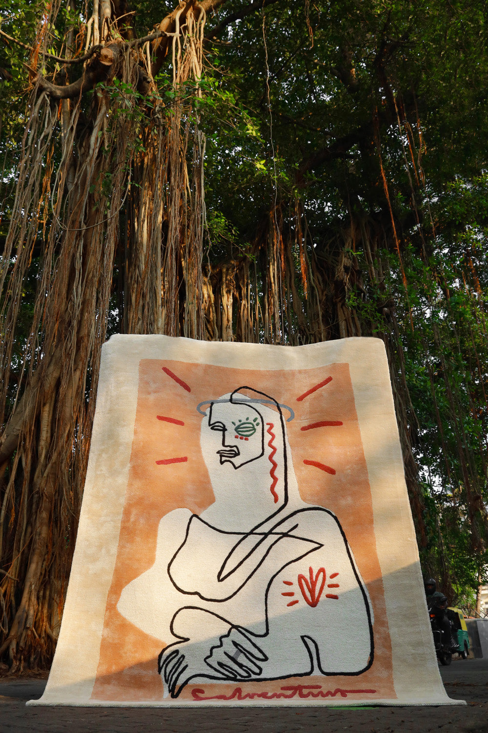 Mono Lisa Multicolour Wool Viscose 6x8 feet Rectangle Rug - I MEAN DESIGN