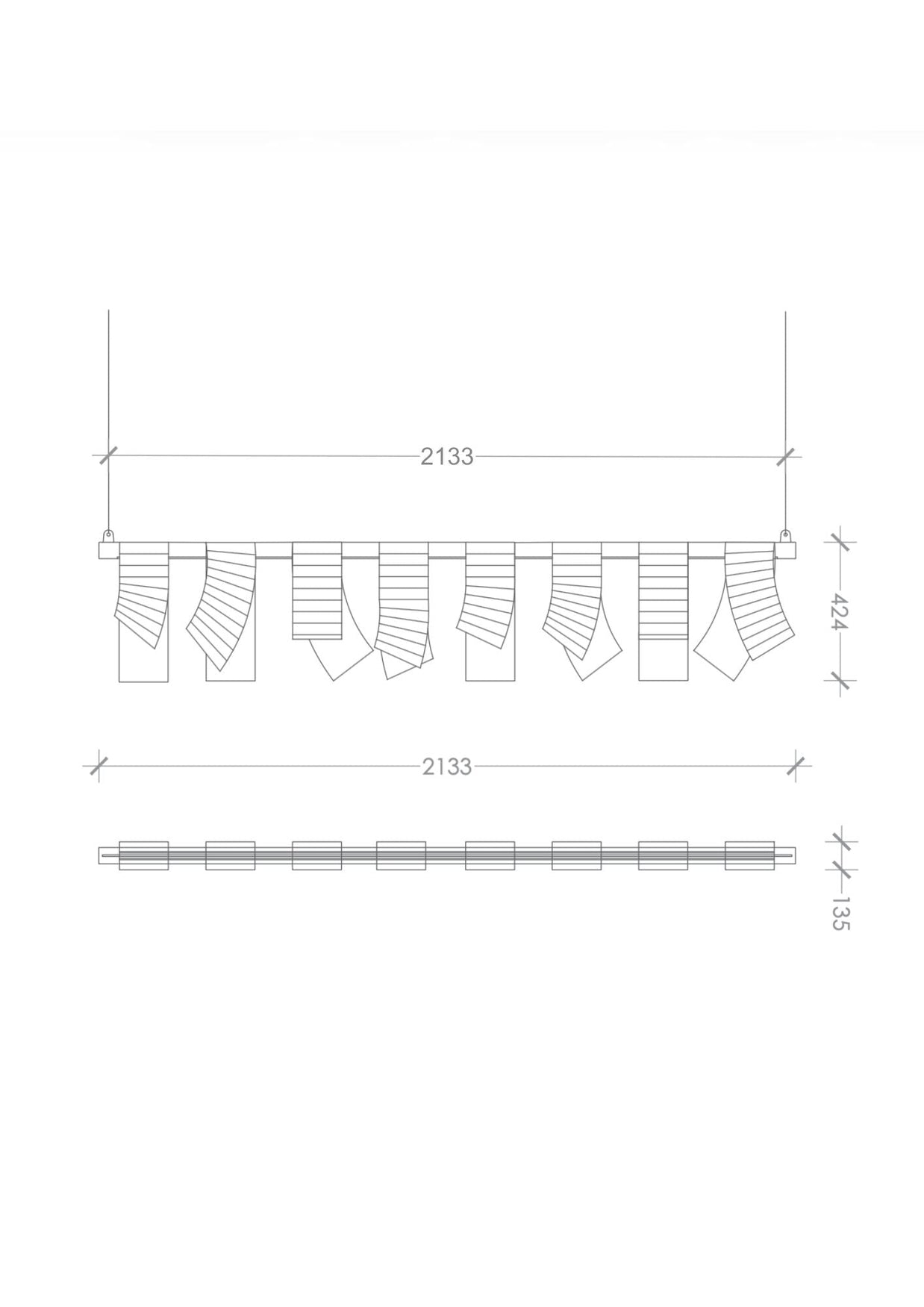 Muslin Hanging Light