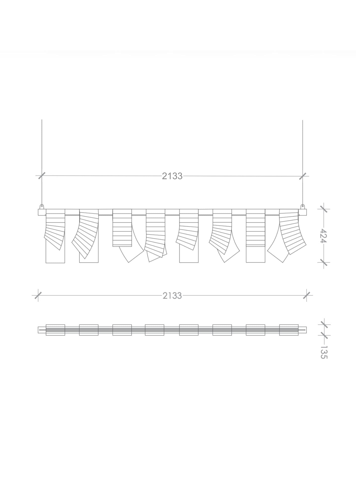 Muslin Hanging Light