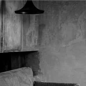 Norwegian Flat Cone Industrial Ceiling Lamp - The Black Steel