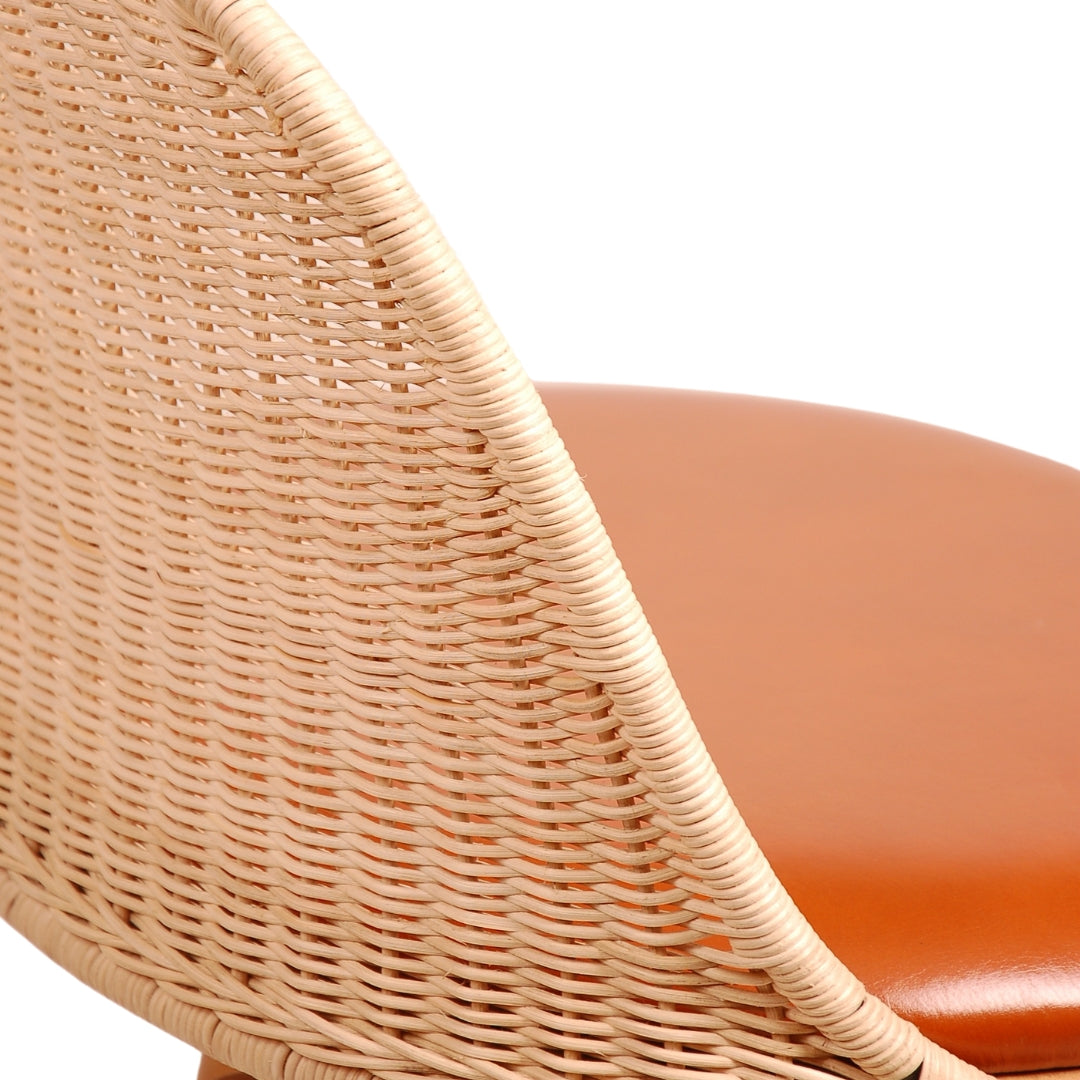 Oka Rattan Swivel Bar Stool