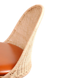 Oka Rattan Swivel Bar Stool