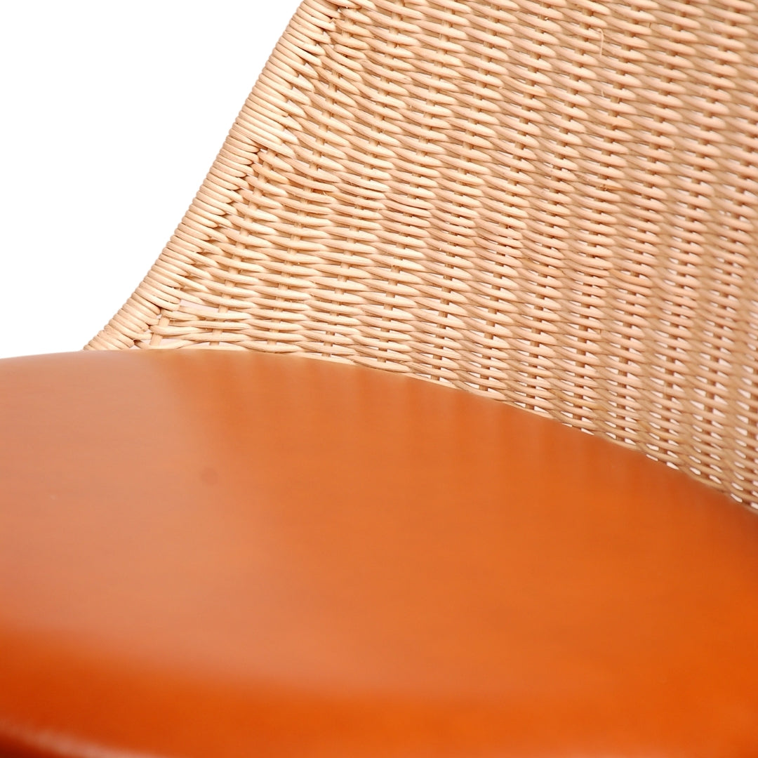 Oka Rattan Swivel Bar Stool