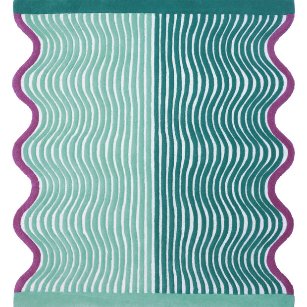 Onda Multicolour Wool 5.5x5.5 feet Irregular Rug - I MEAN DESIGN