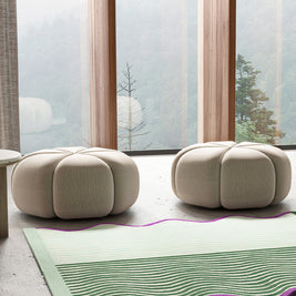 Onda Multicolour Wool 5.5x5.5 feet Irregular Rug - I MEAN DESIGN