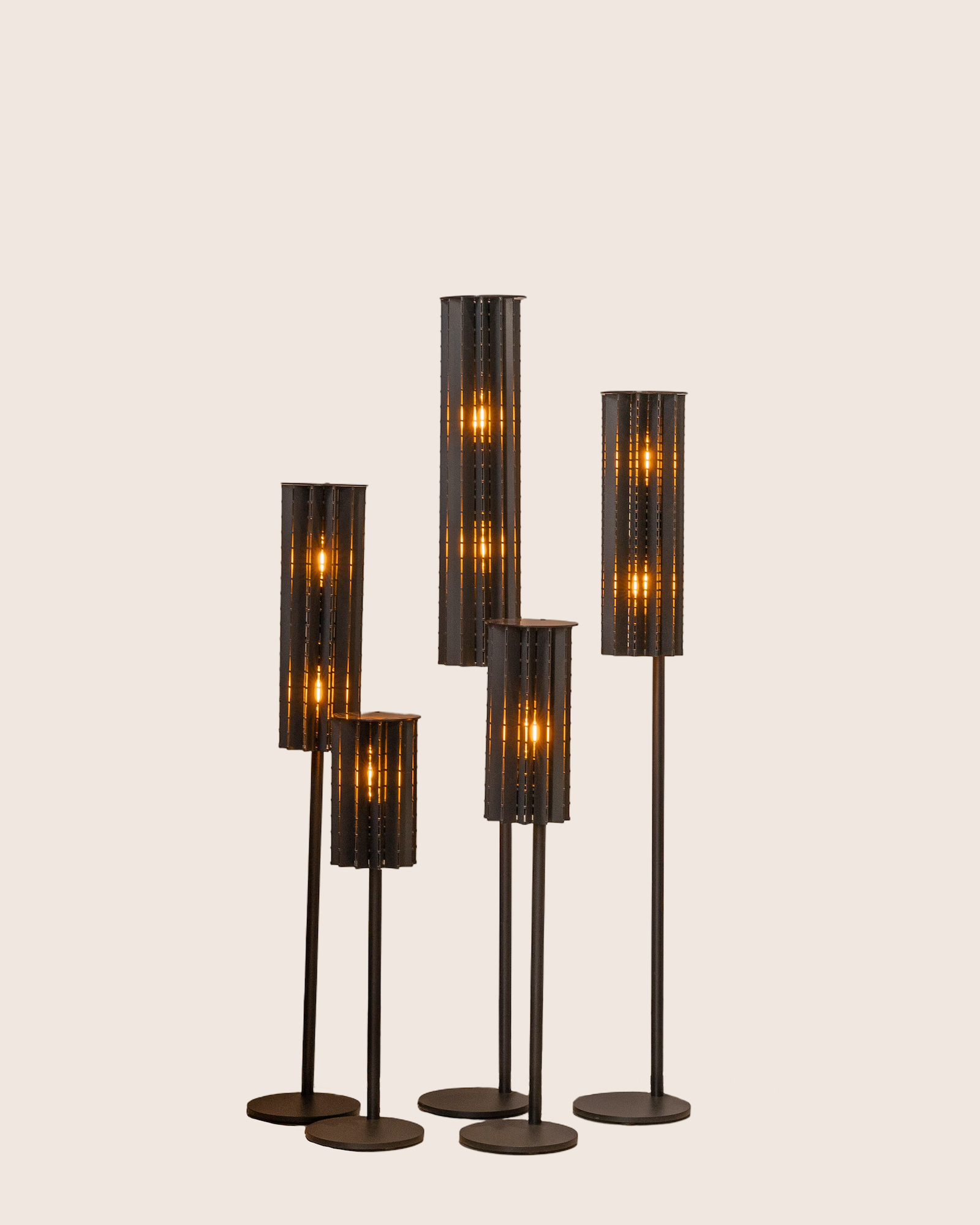 Roll Floor Lamp Cluster