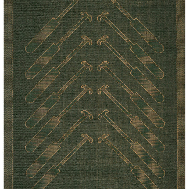 Ottathuzha Green & Gold Sisal 6x9 feet Rectangle Rug - I MEAN DESIGN