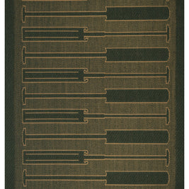 Pankayam Green & Gold Sisal 6x9 feet Rectangle Rug - I MEAN DESIGN