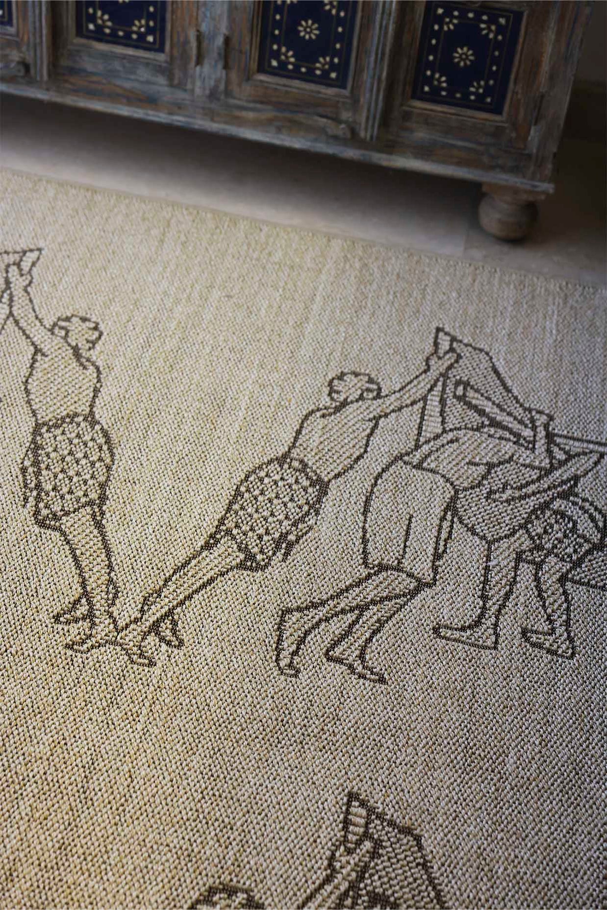 Oruma Beige Sisal 4x6 feet Rectangle Rug - I MEAN DESIGN