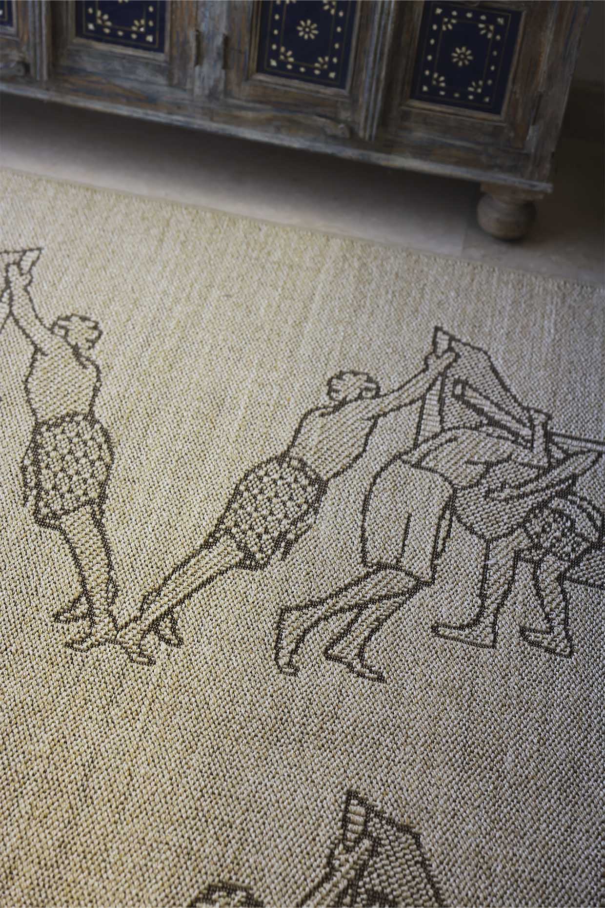 Oruma Beige Sisal 4x6 feet Rectangle Rug - I MEAN DESIGN