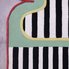 Piano Multicolour Wool 4.3x7.2 feet Irregular Rug - I MEAN DESIGN