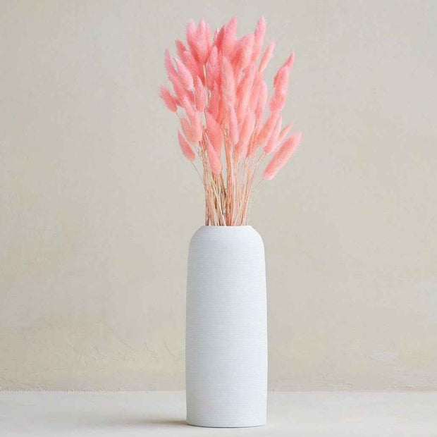 Premium Pink Bunny Tails Dried Flowers – Decorative Vase Filler 50 stems  | ArteCasa