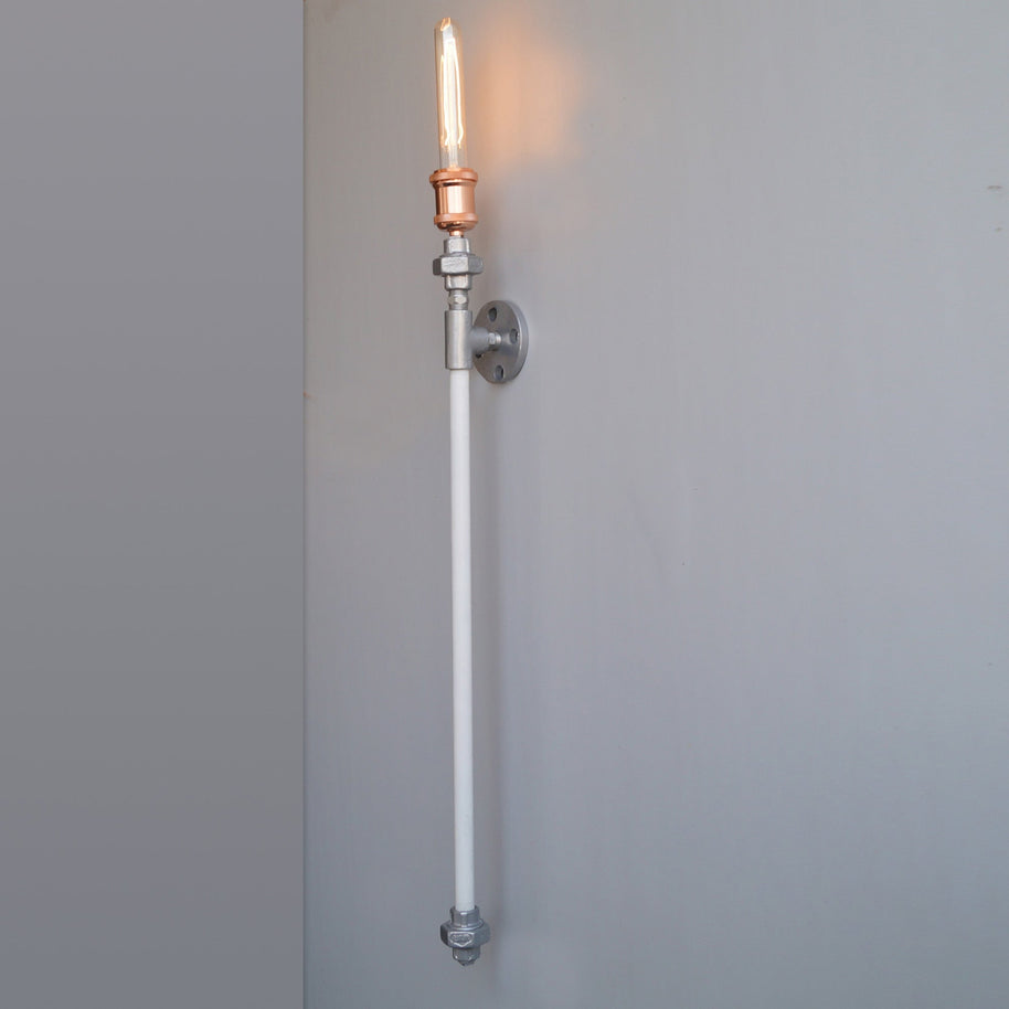 TPF22 Industrial Pipe Decorative Wall Light - The Black Steel