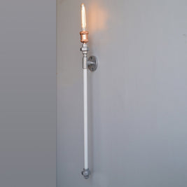 TPF22 Industrial Pipe Decorative Wall Light - The Black Steel