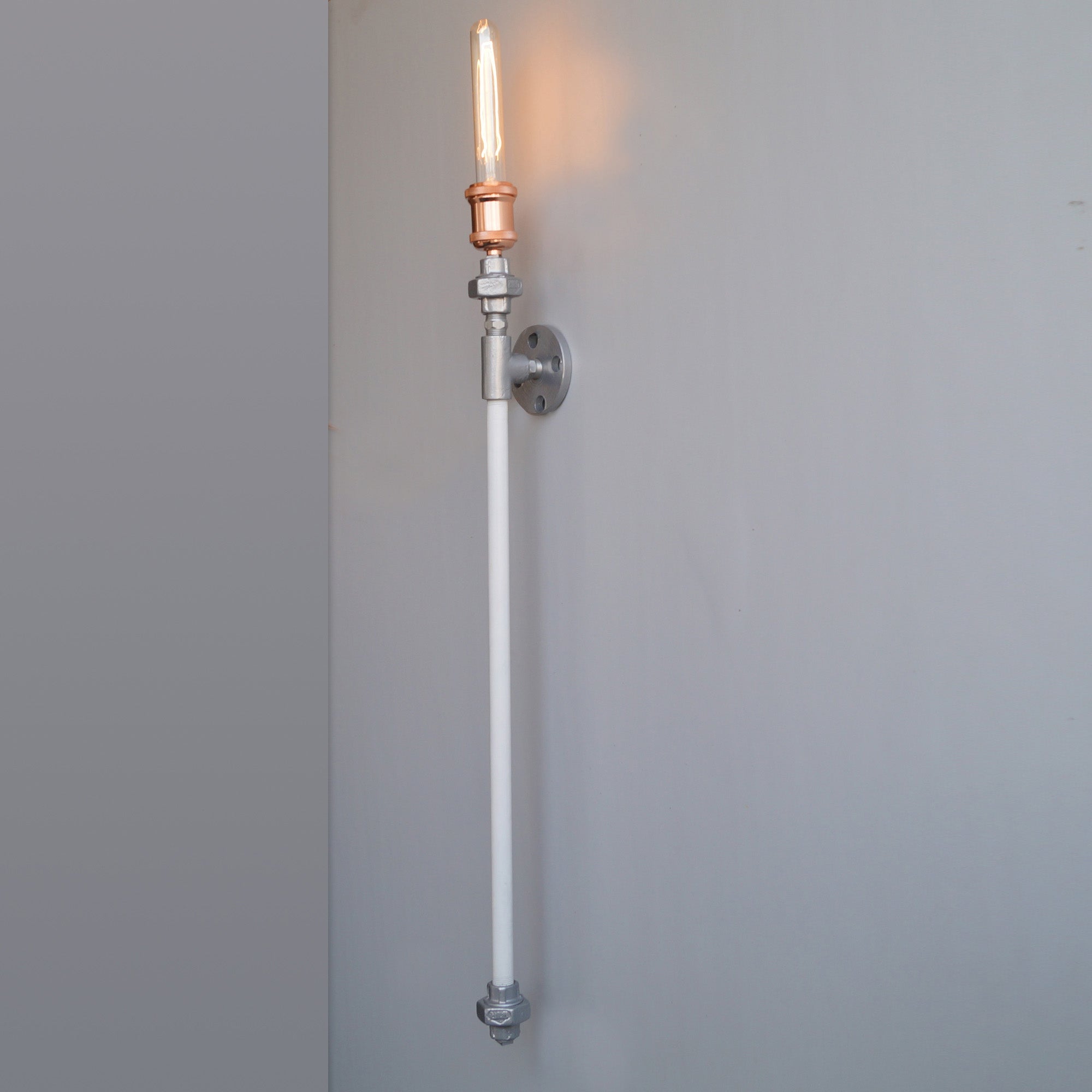 TPF22 Industrial Pipe Decorative Wall Light - The Black Steel