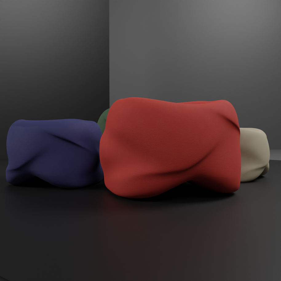 Plushy Petal Pouf - I MEAN DESIGN