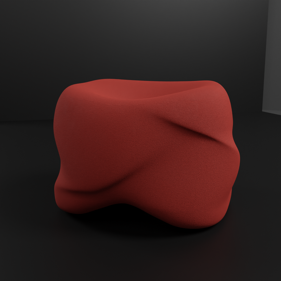 Plushy Petal Pouf - I MEAN DESIGN