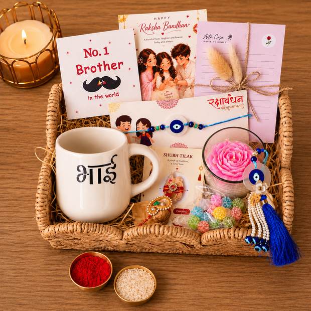 Artecasa Bhai Divine Bond Rakhi Hamper | Premium Raksha Bandhan Gift Hamper - https://artecasa.in/