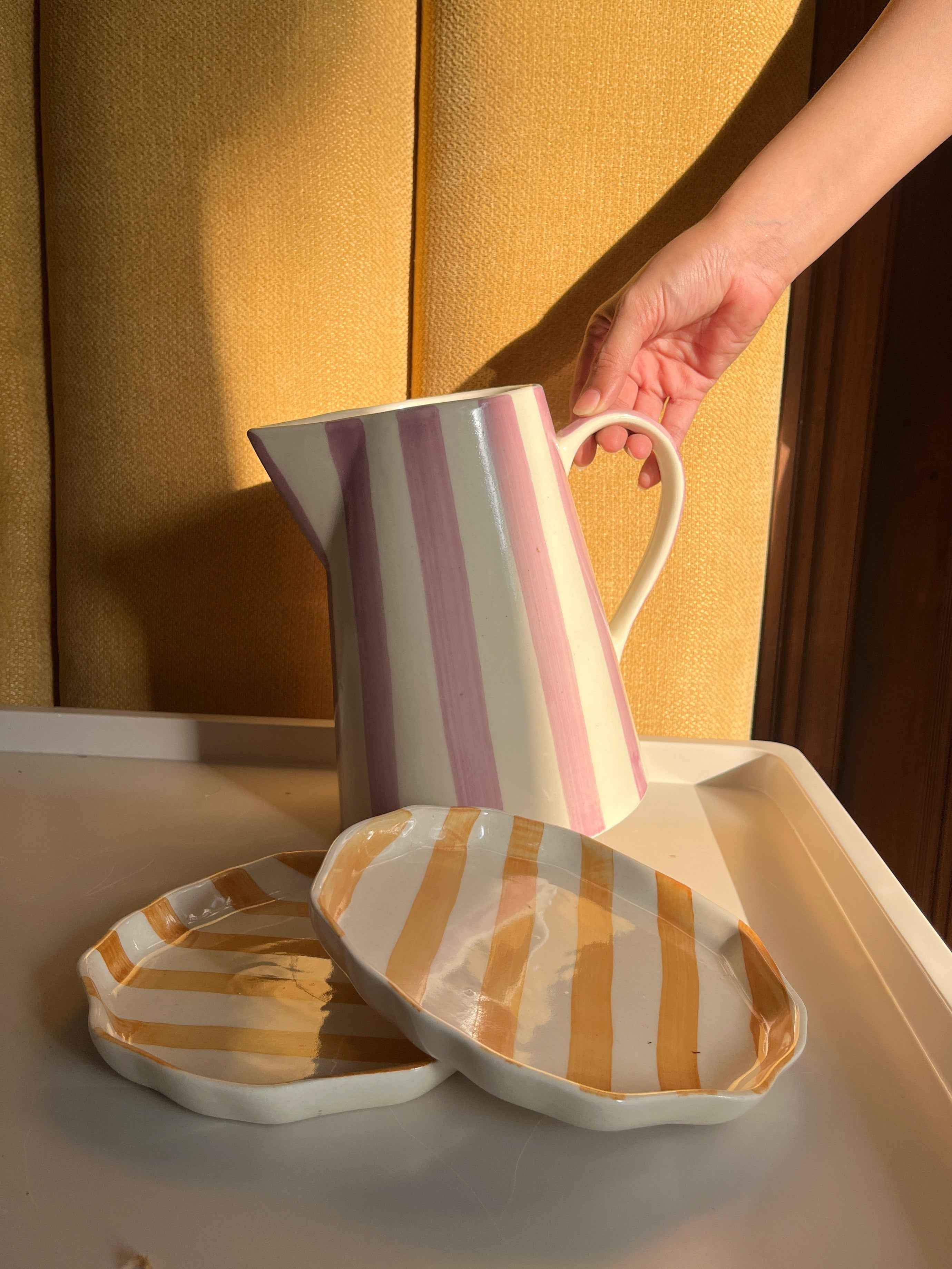 Purple Lemonade - Jug/Vase & Plates Set