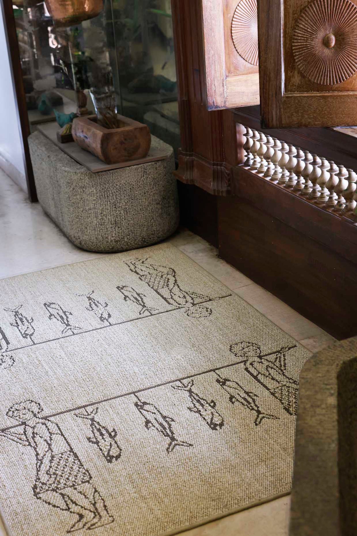 Chakara Beige Sisal 4x6 feet Rectangle Rug - I MEAN DESIGN