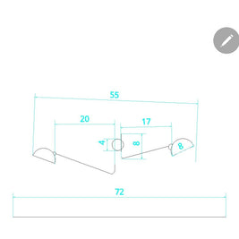 FSW213.A Repertoire Green Wall Lamp