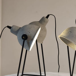 CDL123 Concrete Study Table Lamp - The Black Steel