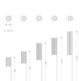 Roll Floor Lamp Cluster