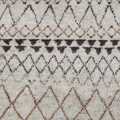 Carpet For Living room 2x3 Feet Ivory Wool Rectangle Moroccan and Tribal Rug