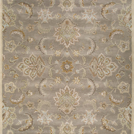 Carpet For Living room 2'6X4 Feet Beige And Brown Wool Rectangle Oriental And Traditional Rug